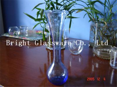 China Machine blown design glass vase wholesale for sale