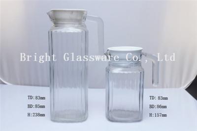 China wholesale glass teapot with handle glass water bottle cheap for sale