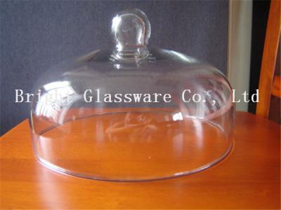 China Custom handmade blown glass lamp shade glass cake cover for wholesale for sale