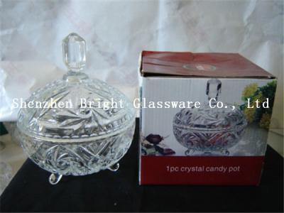 China glass plate with lid, glass container wholesale for sale