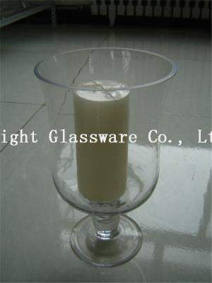 China luxury glass candle holder, Hurricane glass for Decoration for sale