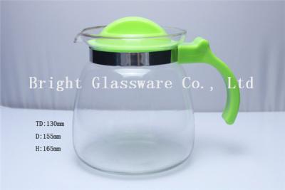 China Fashion clear glass water bottle, glass tea pot with handle in home for sale