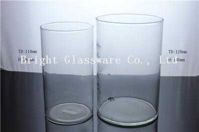 China Larger Glass Hurricane Candle Holders, Tall Glass Candle Holder for sale