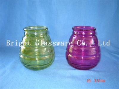 China colorful glass candle jars, candle container,  candle holder sale for sale