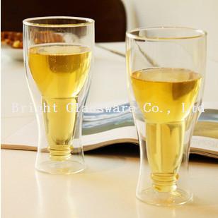 China top popular double wall beer glass for wholesale for sale