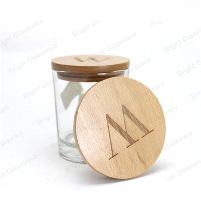 China Customized Wooden Candle Lid With Brand Logo for sale