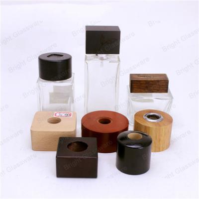 China Wooden Scraw Cap, Wooden lid for diffuser bottle for sale