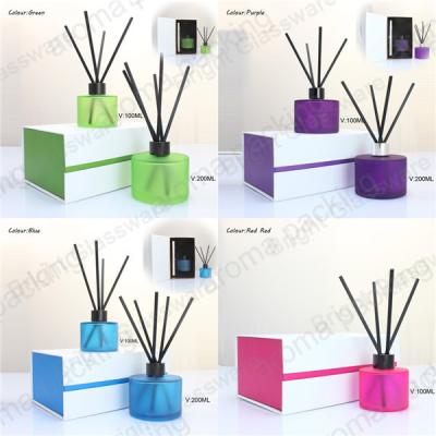 China hot sale design reed diffuser bottle with lid and gift box for sale for sale