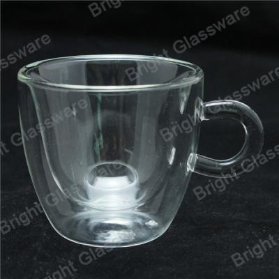 China espresso cups, double wall thermo glasses, blown glass coffee cup, tea cup for sale