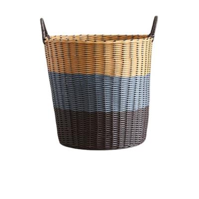 China Woven Basket Large Size Sustainable Supplies Great Storage For Home With Laundry Hamper for sale