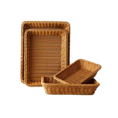 China Viable Hot Selling Wicker Storage Basket Kitchen Vegetable Storage Baskets Rattan Storage Basket for sale