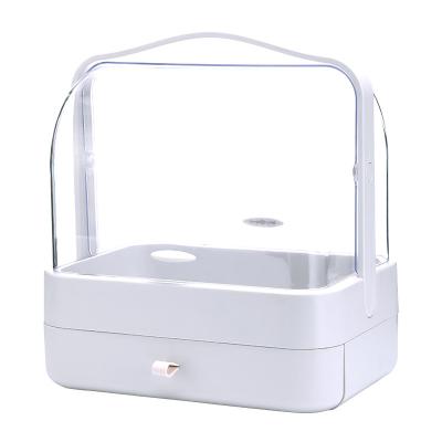 China 2022 new viable cosmetic storage box organizerplastic cosmetic storage box for bedroom for sale