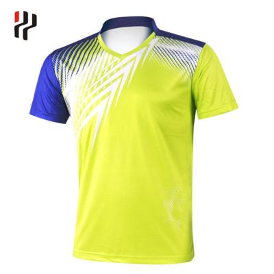 China Breathable full custom design sublimation badminton tank top tenis shirts polo badminton t-shirt for sale