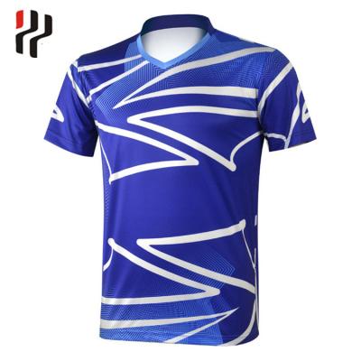 China Latest breathable football jerseys women and men badminton shirt wholesale football made in china for sale