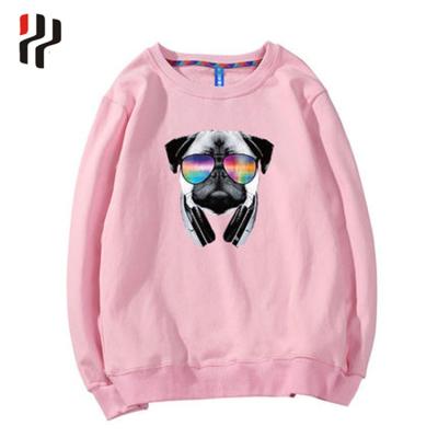 China Winter 100% fleece 350grams cotton silk screen custom print men's anti-pilling factory OEM anti-pilling white sweatshirt for sale