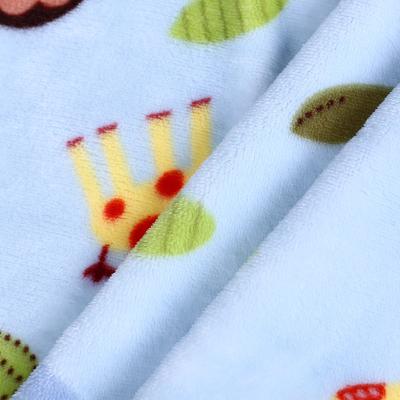 China Sensation Printed Flannel Fabric Skin Friendly Popular Flame Retardant for sale