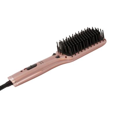 China LED Indicator Light LED Hair Brush Straightener Professional Ionic Electric Ceramic Ionic Comb for sale