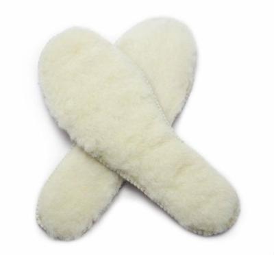 China Women Man Kids Insole Factory Shock Sheepskin Warm Comfortable Insole Thickened Warm Insole For Shoes for sale