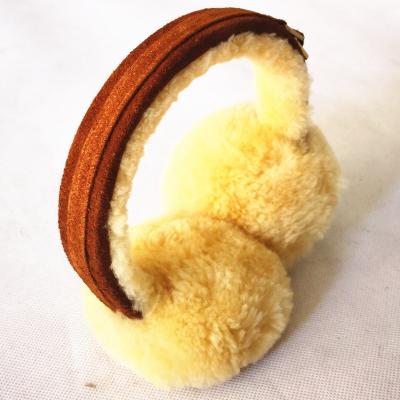 China Soft Plush Fur Kids Sheepskin Earmuffs With Customized Logo for sale