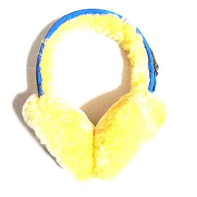 China Home Winter Sheepskin Textile Women Earmuffs Fashion Warm Ear Muffs for sale