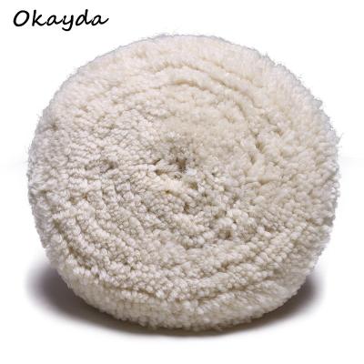 China For Polishing Wool Glass Wholesale Single Side Polishing Pads Polish Type Sheepskin Polish Car Protection for sale