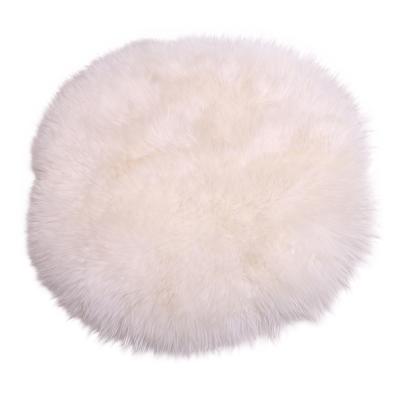 China Okaya Sheep Fur Sheepskin Polish Soft Classic Pad White Polishing Polishing Supplies Cleaning Pad For Car for sale