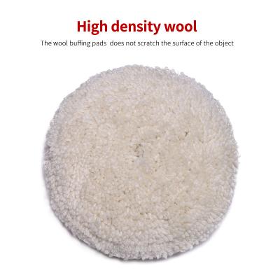 China Car Body Wool Polish Pads Car Waxing Polisher Self Adhesive Waxing Tool for sale