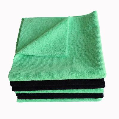 China Factory price viable edgeless glass cleaning towel microfiber wash station absorbent fabric for sale