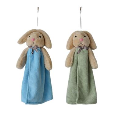 China Disposable Towel Rabbit Microfiber Hand Hanging Towel For Kitchen Towel for sale