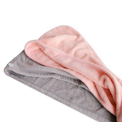 China Sale Coral Fleece Hair Towel Wrap Barber Towels Hair Wrap Towel QUICK DRY for sale