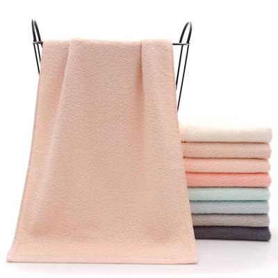 China QUICK DRY 100% Custom Color Hotel Cotton Towels 70x140 Bath Bathing Towels Gift Set for sale