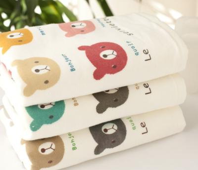 China QUICK DRY creative cartoon bear face gauze face towel cotton baby main customized towel for sale