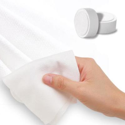 China Large Water Absorption Soft Cotton Compressed Cloth Travel Compressed Towel for sale