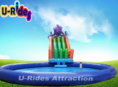 China Octopus Commercial Fun Inflatable Water Parks Mobile Folded 26M X 26M for sale