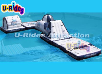 China CE Certification Adult Inflatable Floating Water Park  Heat Sealed With Trampoline for sale