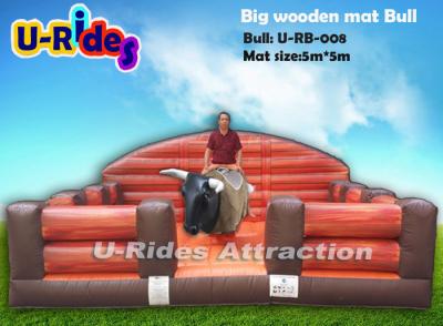 China 5M One Person Big Mechanical Rodeo Bull Round With CE Certification for sale