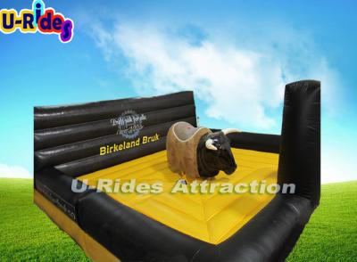 China 5m Black Square Mat Mechanical Rodeo Bull Automatic AC 220V For Rental for sale