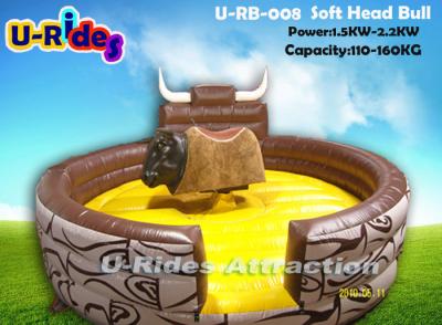 China Outdoor Inflatable Mechanical Rodeo Bull 1500 Watt With One Year Warranty for sale