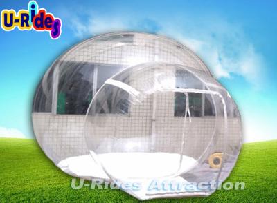 China Camping Inflatable Bubble Tent White Floor  Clear Igloo Tent For Outside for sale