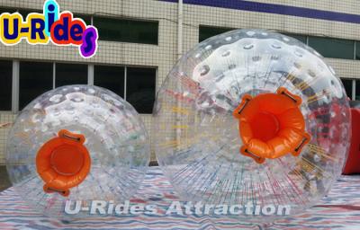 China Eco - Friendly Children Inflatable Zorb Ball / Orange Water Running Ball for sale