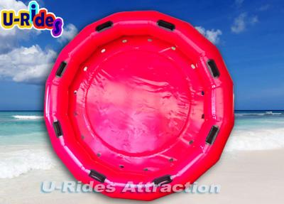 China Custom 0.9mm Pvc Inflatable Water Rafts Purple Water Floats For Adults for sale