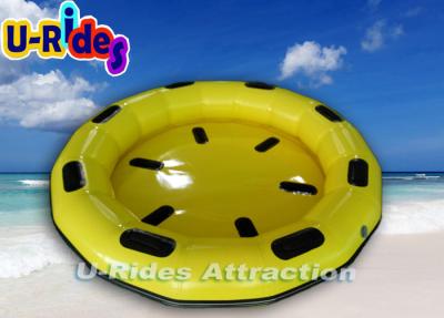 China 2.5M Round Yellow Family Inflatable River Rafts , 4 / 6 Person Inflatable Party Rafts for sale