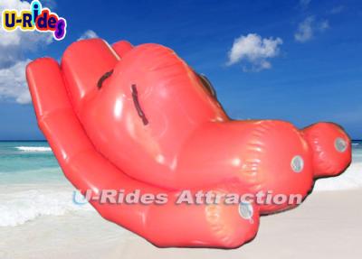 China Pink Beach Custom Inflatable Water Games Teetertotter With 12 Months Warranty for sale