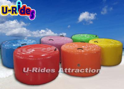 China Red Round Inflatable Water Toys Water Step / Kids Inflatable Party Games for sale