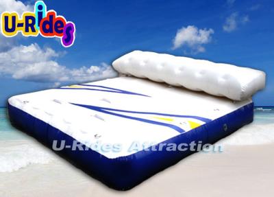 China Bed Shape Floating Water Park / Rectangular Watersports Inflatable Water Play for sale