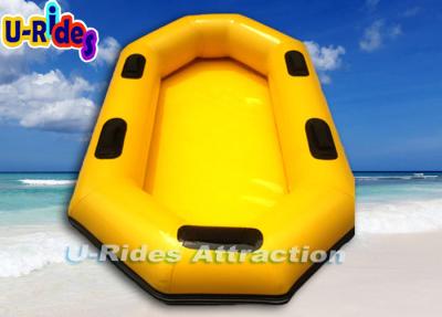 China Amusement Park Yellow Inflatable River Rafts Water Game Tube Rental for sale