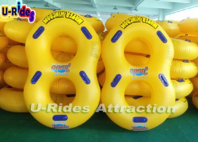 China Pvc Material Yellow Pool Float Ring Inflatable Swim Rings For Adults for sale