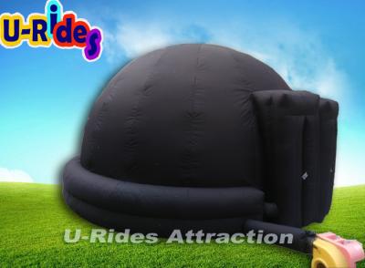 China Planetario portátil inflable de la prenda impermeable de la tienda de la bóveda del acontecimiento del negro oscuro en venta