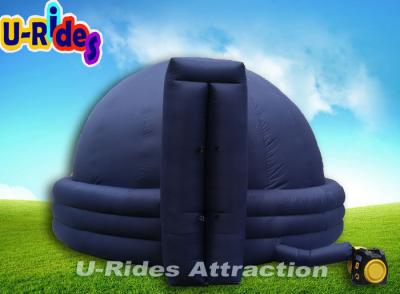 China Blue Inflatable Dome Tent Lightproof Projection Planetarium Mobile For Schools for sale