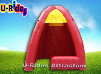 China Small Yellow Inflatable Igloo Tent Inflatable Booth Display Rental 3m × 3m ×3m for sale